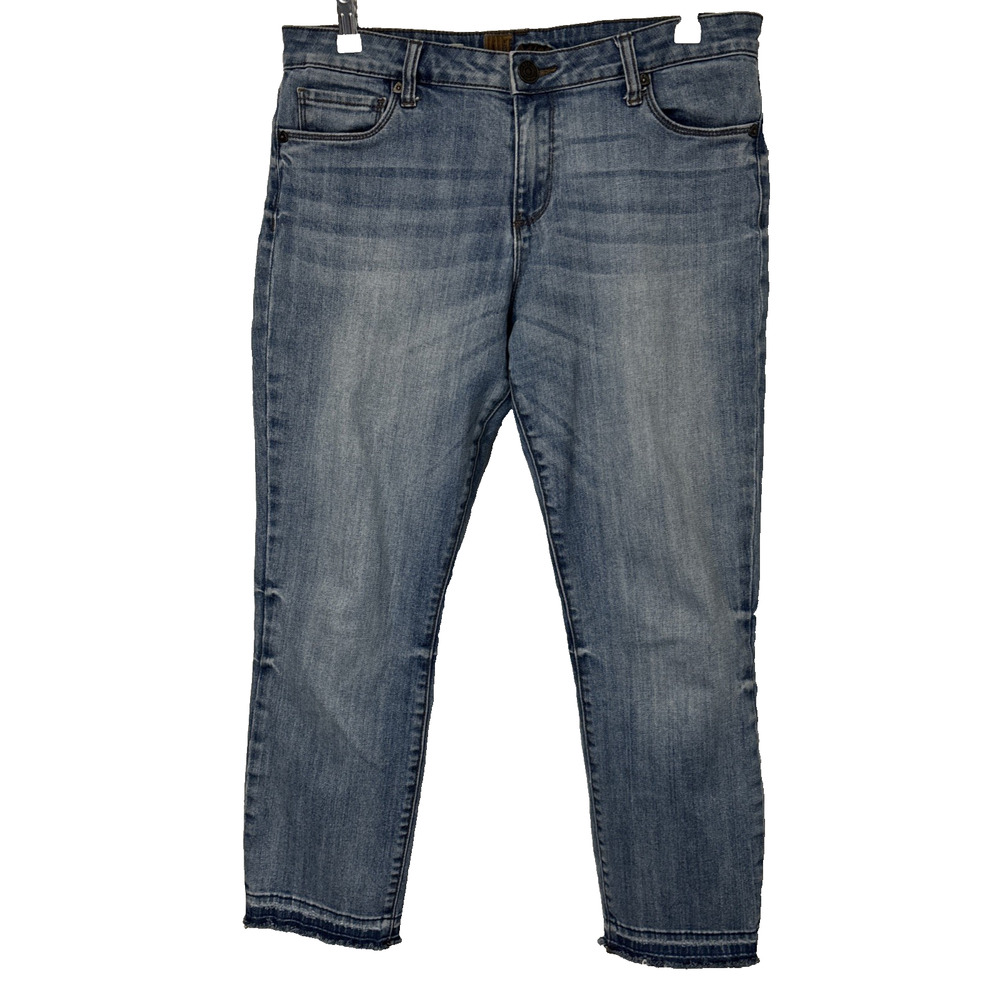 Kut From The Kloth Women's 12 Emma Ankle Straight Leg Jeans Urban Streetwear